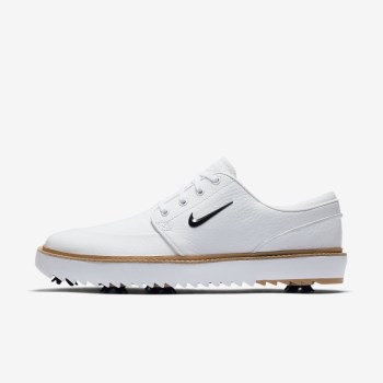 Nike Janoski G Tour - Férfi Golf Cipő - Fehér/Barna/Barna/Fekete